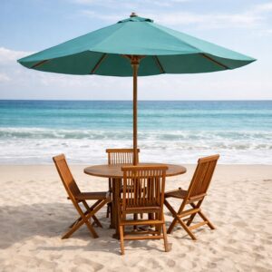 Payung Meja 4 Kursi Pantai